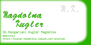 magdolna kugler business card